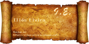 Illés Elvira névjegykártya